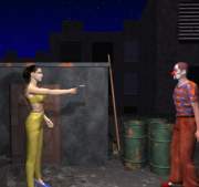 3d comics Night clown