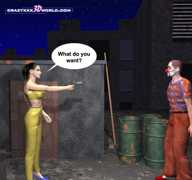 the picture from 3d comics Night clown