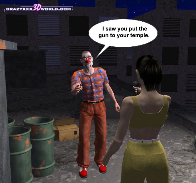 the picture from 3d comics Night clown