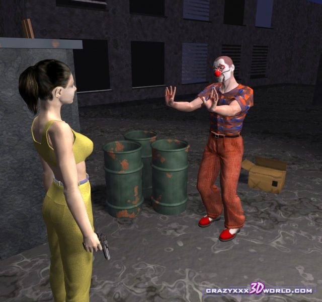 the picture from 3d comics Night clown