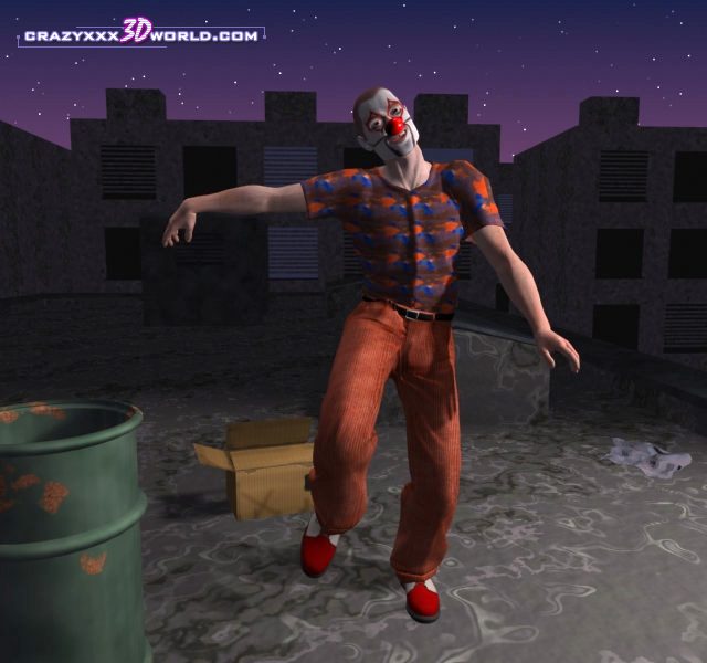 the picture from 3d comics Night clown